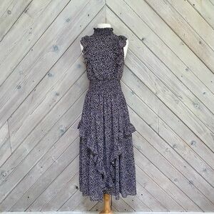 Lulus Black Floral Women's Dress